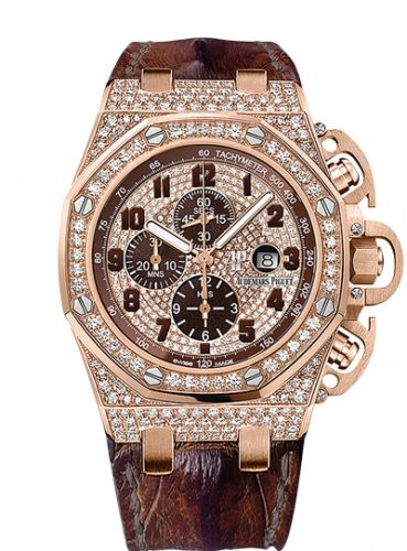replica Audemars Piguet - 26215OR.ZZ.A801CR.01 Royal Oak OffShore 26215 T3 Pink Gold / Diamond watch
