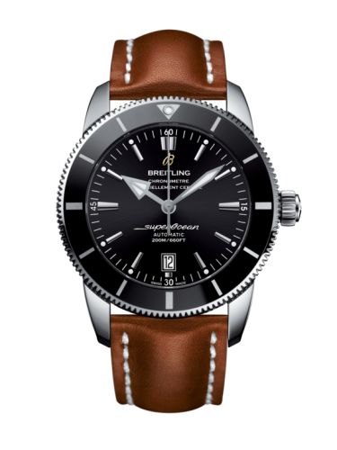 Breitling watch replica - AB202012/BF74/439X/A20BA.1 Superocean Heritage II 46 Stainless Steel / Black / Black / Calf / Pin