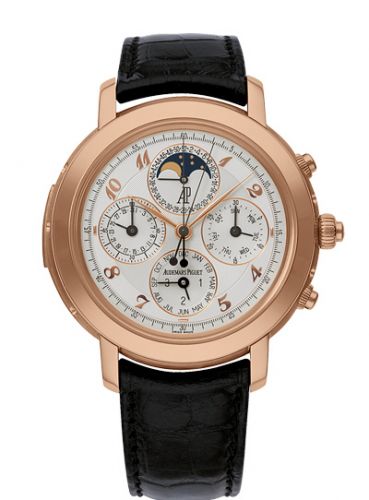 replica Audemars Piguet - 25866OR.OO.D002CR.02 Jules Audemars 25866 Grande Complication Pink Gold / White Breguet watch