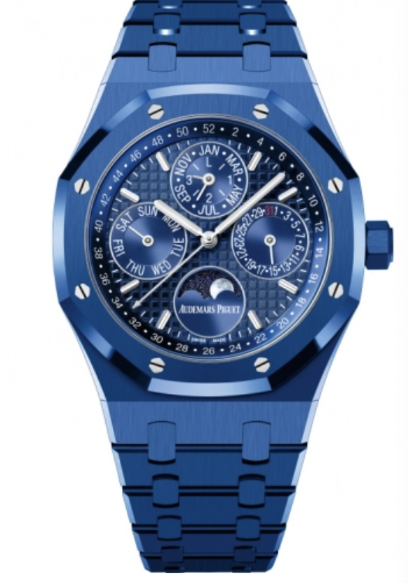 Audemars Piguet replica- 26579CS.OO.1225CS.01 Royal Oak Perpetual Calendar 41 Blue Ceramic / Blue watch