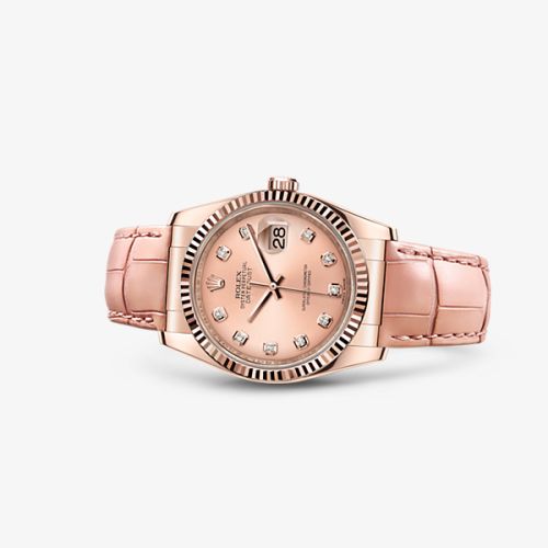 Rolex - 116135-0024 Datejust 36 Everose Strap Pink Diamonds replica watch