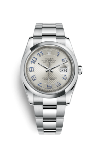 Rolex - 116200-0074 Datejust 36 Stainless Steel Domed / Oyster / Silver Arabic replica watch