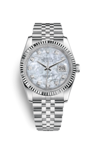 Rolex - 116234-0078 Datejust 36 Stainless Steel Fluted / Jubilee / MOP replica watch