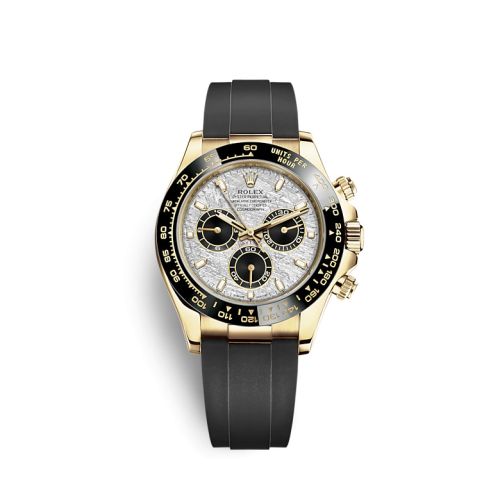 Rolex - 116518LN-0076 Cosmograph Daytona Yellow Gold / Cerachrom / Meteorite / Oysterflex replica watch
