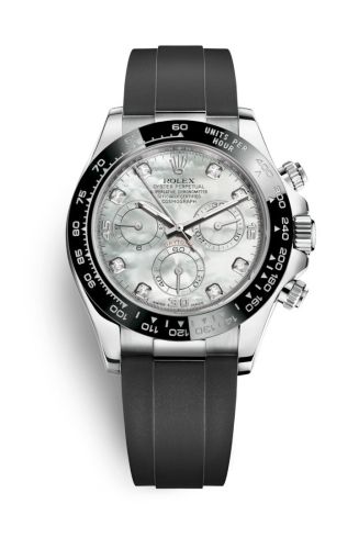 Rolex - 116519LN-0026 Cosmograph Daytona White Gold / Cerachrom / MOP Diamond / Oysterflex replica watch