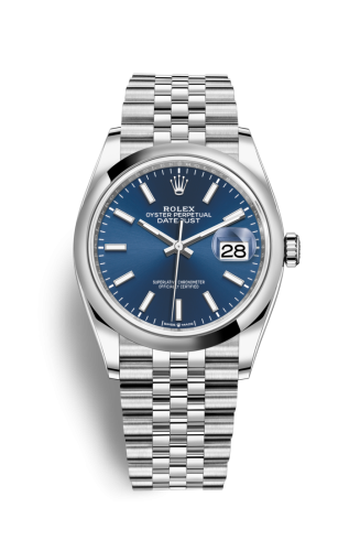 Rolex - 126200-0005 Datejust 36 Stainless Steel / Domed / Blue / Jubilee replica watch