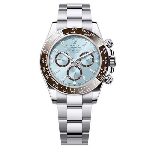 Rolex - 126506-0002 Cosmograph Daytona Platinum - Cerachrom / Ice Blue - Baguette / Oyster replica watch