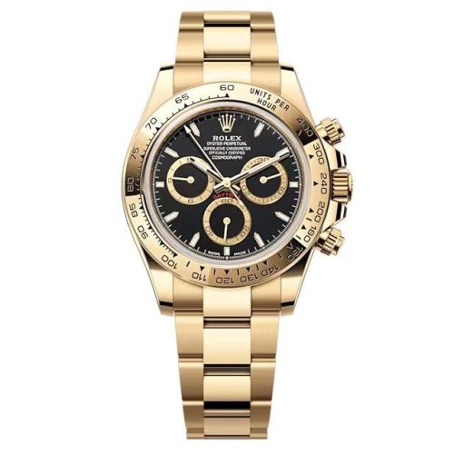 Rolex - 126508-0004 Cosmograph Daytona Yellow Gold / Black / Oyster replica watch
