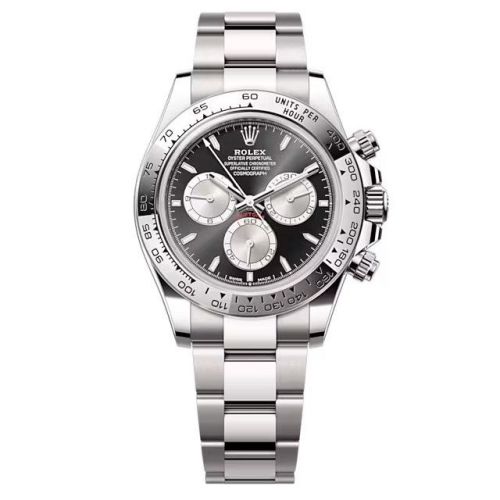 Rolex - 126509-0001 Cosmograph Daytona White Gold / Black - Steel / Oyster replica watch