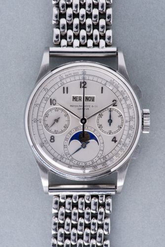 replica Patek Philippe - 1518A Perpetual Calendar Chronograph 1518 Stainless Steel watch