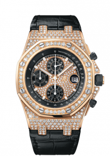 replica Audemars Piguet - 26067OR.ZZ.D002CR.01 Royal Oak Offshore Pink Gold / Diamonds watch