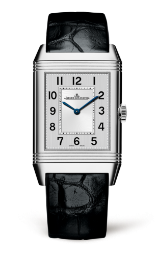 replica watch Jaeger-LeCoultre - 2548520 Reverso Classic Medium Thin Stainless Steel / Silver / Alligator