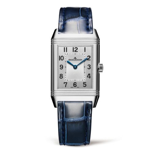 replica watch Jaeger-LeCoultre - 2588422 Reverso Classic Medium Duetto Stainless Steel / Silver / Alligator