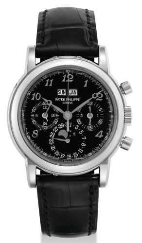 replica Patek Philippe - 3970G_Breguet Perpetual Calendar Chronograph 3970G Black Breguet watch