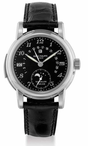 replica Patek Philippe - 5016P-001L Tourbillon Minute Repeater Perpetual Calendar 5016P Black Luminous watch