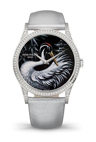 replica Patek Philippe - 5077/100G-056 Calatrava 5077 Japanese Cranes watch
