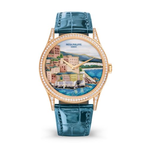replica Patek Philippe - 5077/100R-034 Calatrava 5077R Italian Scenes / Cinque Terre watch