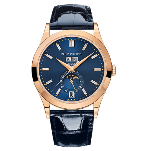 replica Patek Philippe - 5396R-015 Annual Calendar 5396 Rose Gold / Blue / Baguette watch