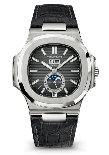 replica Patek Philippe - 5726A-001 Nautilus 5726 Stainless Steel / Black watch