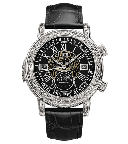 replica Patek Philippe - 6002G-010 Sky Moon Tourbillon 6002 White Gold / Black watch