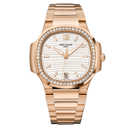 replica Patek Philippe - 7118/1200R-001 Nautilus 7118 Rose Gold / Silver watch