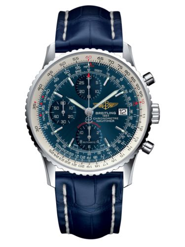 best replica Breitling - A1332412.C942.731P Navitimer Heritage Stainless Steel / Aurora Blue / Croco watch