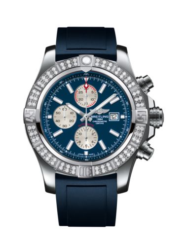 replica Breitling - A1337153/C871/139S/A20S.1 Super Avenger II Stainless Steel / Diamond / Mariner Blue / Rubber / Pin watch
