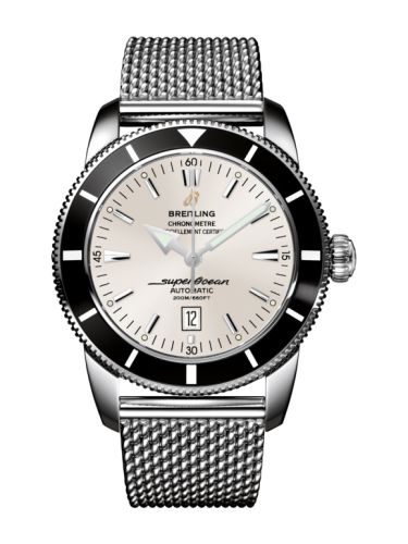 Breitling watch replica - A1732024.G642.152A Superocean Heritage 46 Stainless Steel / Black / Stratus Silver / Milanese