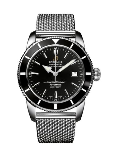Breitling watch replica - A1732124.BA61.154A Superocean Heritage 42 Stainless Steel / Black / Volcano Black / Milanese
