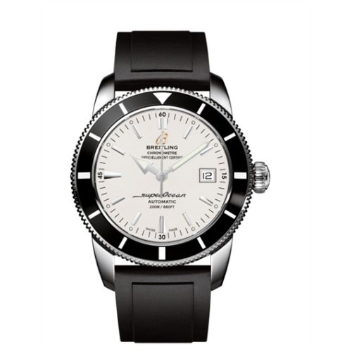 Breitling watch replica - A1732124.G717.131S Superocean Heritage 42 Stainless Steel / Black / Stratus Silver / Rubber