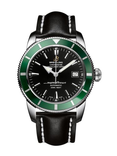 Breitling watch replica - A1732136.BA61.435X Superocean Heritage 42 Stainless Steel / Green / Volcano Black / Calf
