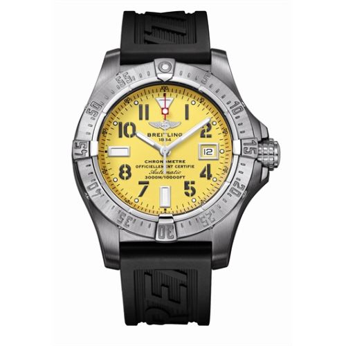 replica Breitling - A1733010.I513 Avenger Seawolf Stainless Steel / Yellow watch