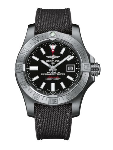 replica Breitling - A1733110/BC30/109W/A20BASA.1 Avenger II Seawolf Stainless Steel / Volcano Black / Military / Pin watch