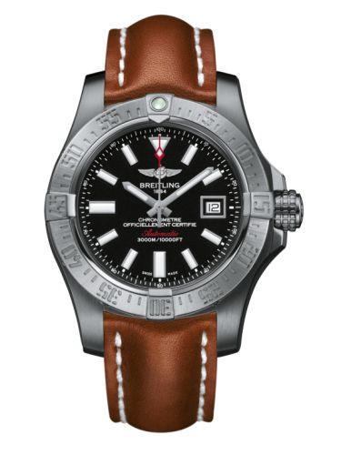 replica Breitling - A1733110/BC30/433X/A20BASA.1 Avenger II Seawolf Stainless Steel / Volcano Black / Calf / Pin watch