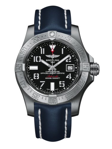 replica Breitling - A1733110/BC31/105X/A20BASA.1 Avenger II Seawolf Stainless Steel / Volcano Black / Calf / Pin watch