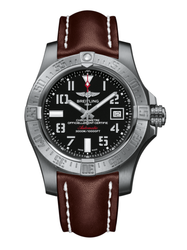 replica Breitling - A1733110/BC31/437X/A20BASA.1 Avenger II Seawolf Stainless Steel / Volcano Black / Calf / Pin watch