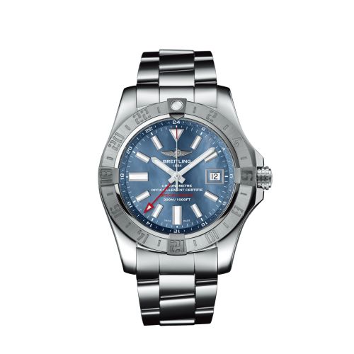 replica Breitling - A3239011/C930/170A Avenger II GMT Stainless Steel / Blue MOP / Japan Special Edition watch