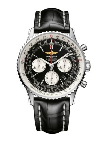 best replica Breitling - AB012012/BB01/743P/A20BA.1 Navitimer 01 43 Stainless Steel / Black / Alligator / Pin watch
