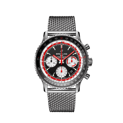 best replica Breitling - AB01211B1B1A1 Navitimer 1 B01 Chronograph 43 Stainless Steel / Airline Editions SwissAir / Mesh watch