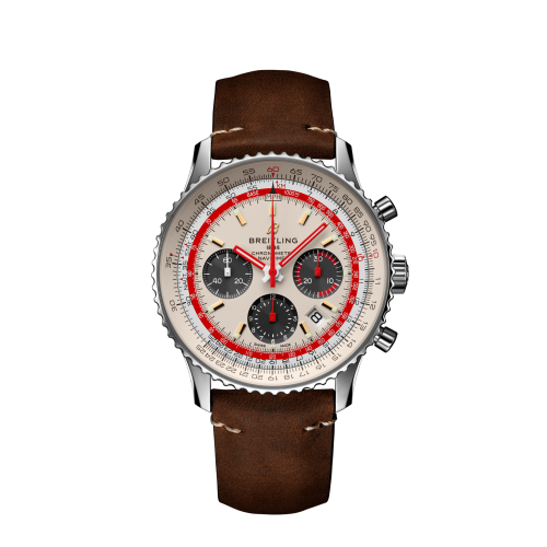 best replica Breitling - AB01219A1G1X1 Navitimer 1 B01 Chronograph 43 Stainless Steel / Airline Editions TWA / Calf / Pin watch