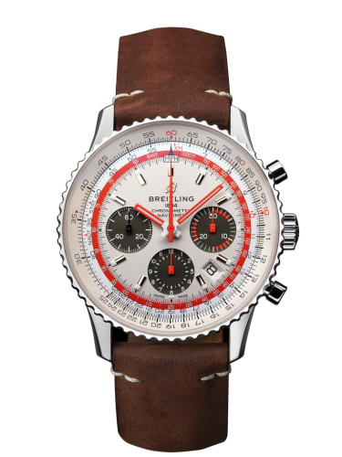 best replica Breitling - AB01219A1G1X2 Navitimer 1 B01 Chronograph 43 Stainless Steel / Airline Editions TWA / Calf / Folding watch