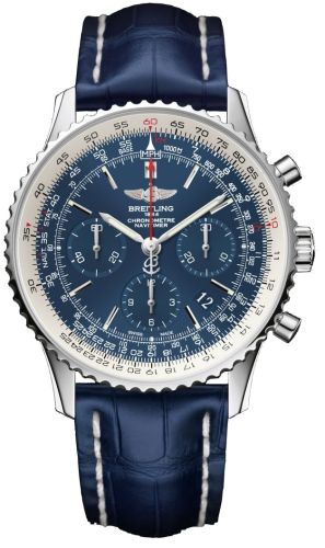 best replica Breitling - AB012512/C864/732P/A20BA.1 Navitimer 01 43 Stainless Steel / Blue Sky / Croco / Pin watch