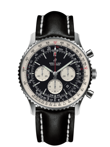 best replica Breitling - AB0127211B1X2 Navitimer 1 B01 Chronograph 46 Stainless Steel / Black / Calf / Folding watch