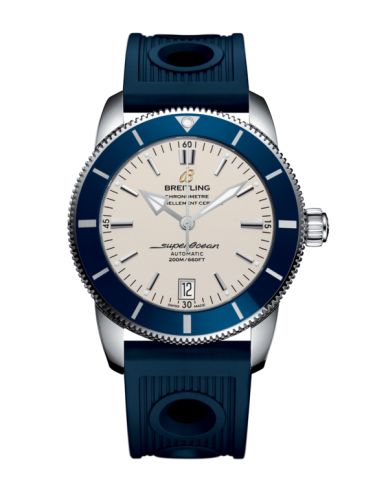 Breitling watch replica - AB201016/G827/211S/A20S.1 Superocean Heritage II 42 Stainless Steel / Blue / Silver / Rubber / Pin