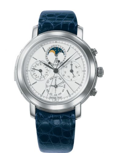 replica Audemars Piguet - 25866PT.OO.D002CR.01 Jules Audemars 25866 Grande Complication Platinum / White watch
