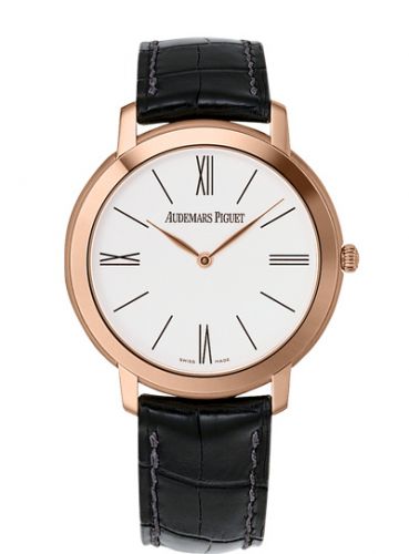 replica Audemars Piguet - 15093OR.OO.A002CR.01 Jules Audemars Extra-Thin Pink Gold / White watch
