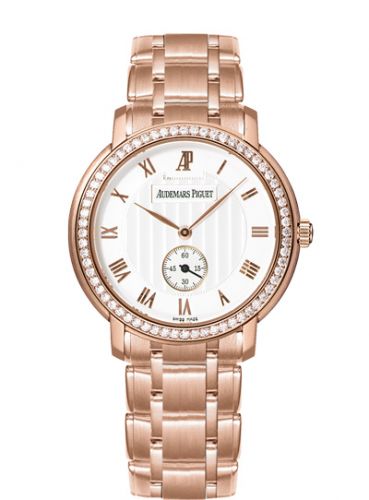 replica Audemars Piguet - 5156OR.ZZ.1229OR.01 Jules Audemars Small Seconds Pink Gold / Diamond / Silver / Bracelet watch