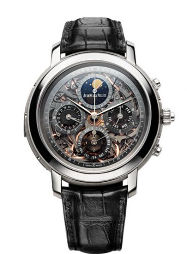 replica Audemars Piguet - 25996TI.OO.D002CR.02 Jules Audemars Grande Complication Titanium / Sapphire watch