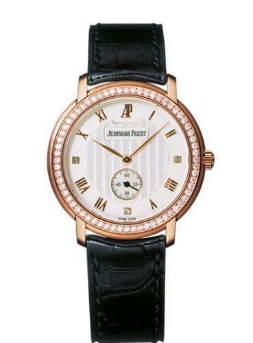 replica Audemars Piguet - 15103OR.ZZ.A001CR.01 Jules Audemars Small Seconds Pink Gold / Diamond / Silver watch