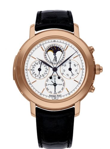 replica Audemars Piguet - 25866OR.OO.D002CR.01 Jules Audemars 25866 Grande Complication Pink Gold / White watch